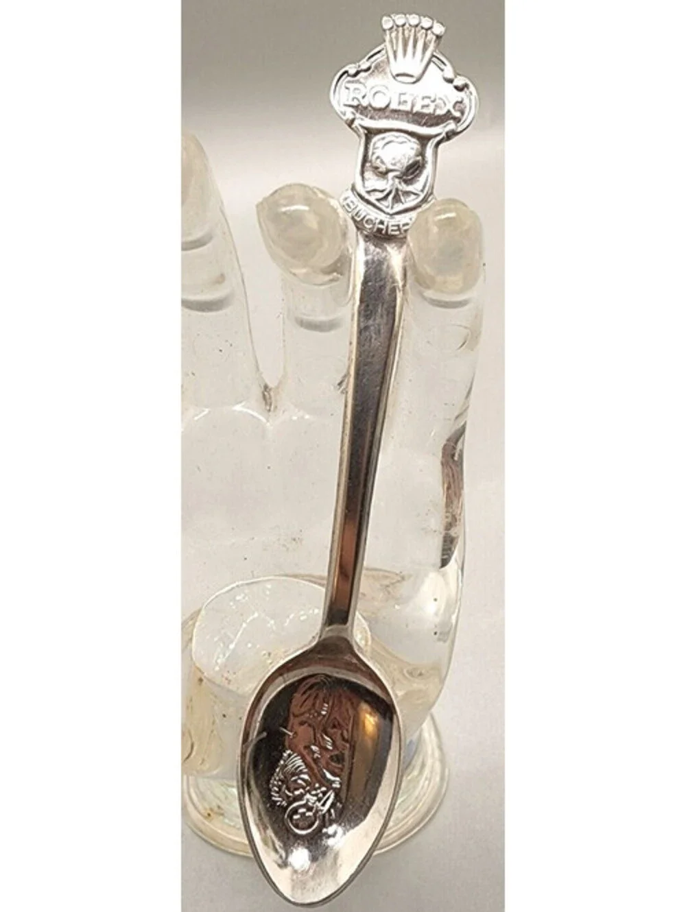 Vintage Rolex Bucherer of Switzerland Spoon (CB 69 M) w/ Lion, 4 1/4 inches